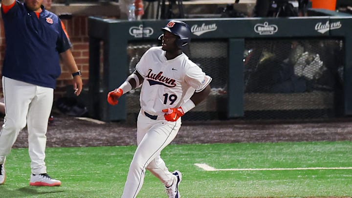 Auburn Tigers OF Bub Terrell hit three home runs in the series against the Georgia Bulldogs.