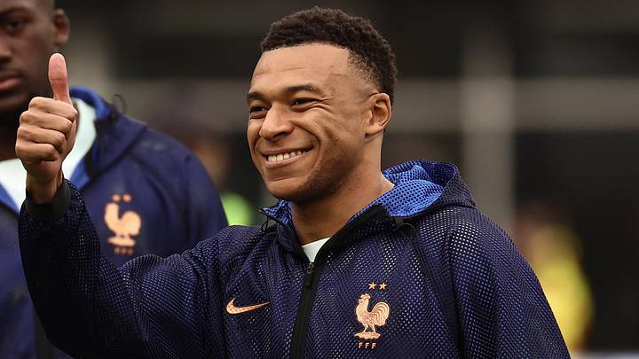 Mar 26, 2026; Foxborough, Massachusetts, USA; France forward Kylian Mbappe (10) smiles before their friendly against Brazil at Gillette Stadium. Mandatory Credit: Winslow Townson-Imagn Images Mar 26, 2026; Foxborough, Massachusetts, USA; France forward Kylian Mbappe (10) smiles before their friendly against Brazil at Gillette Stadium. Mandatory Credit: Winslow Townson-Imagn Images