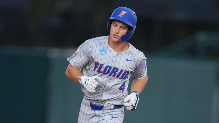 Florida infielder Cade Kurland (4) recently announced his plans to pursue professional opportunities despite having a year of eligibility remaining.
