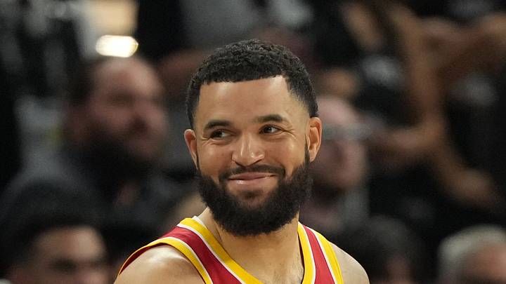 Oct 23, 2026; Austin, Texas, USA;  Houston Rockets guard Fred VanVleet (5) during the second half against the San Antonio Spurs at Moody Center.  Mandatory Credit: Scott Wachter-Imagn Images