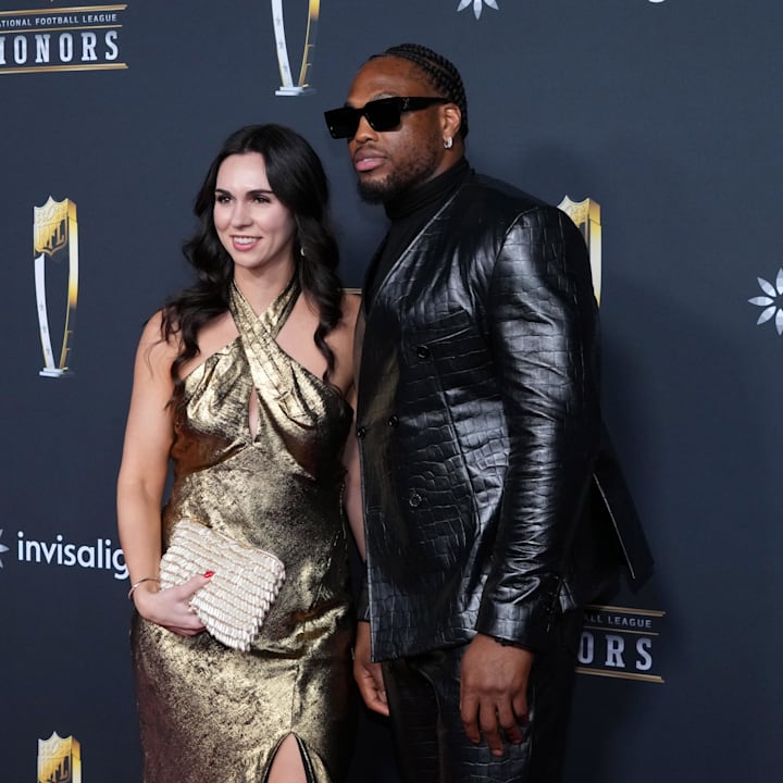 Derrick Henry and his girlfriend