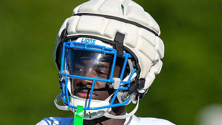 Detroit Lions cornerback Terrion Arnold (6).