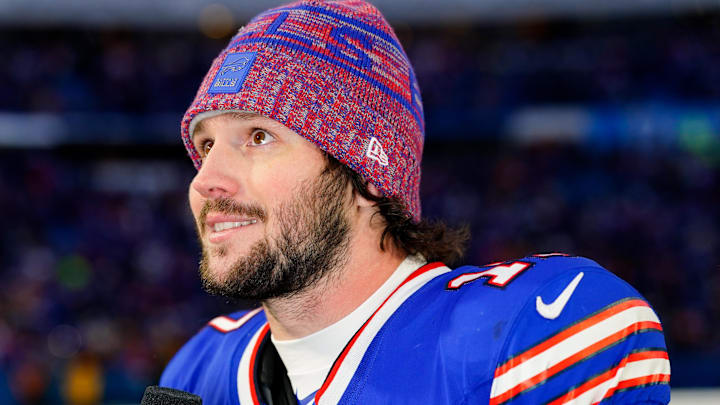 Buffalo Bills quarterback Josh Allen after the game against the Cincinnati Bengals.