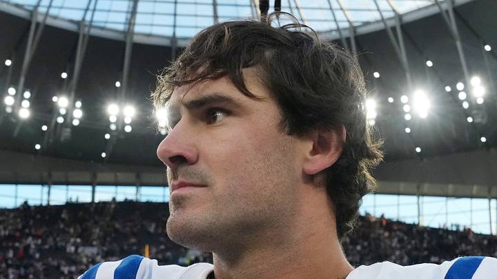 Indianapolis Colts quarterback Daniel Jones after a game