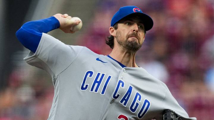 Sep 18, 2026; Cincinnati, Ohio, USA; Chicago Cubs pitcher Clay Holmes (25) throws against the Cincinnati Reds in the first inning at Great American Ball Park. Mandatory Credit: Aaron Doster-Imagn Images Sep 18, 2026; Cincinnati, Ohio, USA; Chicago Cubs pitcher Clay Holmes (25) throws against the Cincinnati Reds in the first inning at Great American Ball Park. Mandatory Credit: Aaron Doster-Imagn Images