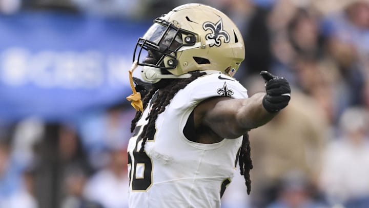 Dec 28, 2025; Nashville, Tennessee, USA; New Orleans Saints linebacker Demario Davis (56) celebrates a sack against the Tennessee Titans during the second half of the game at Nissan Stadium. Mandatory Credit: Steve Roberts-Imagn Images Dec 28, 2025; Nashville, Tennessee, USA; New Orleans Saints linebacker Demario Davis (56) celebrates a sack against the Tennessee Titans during the second half of the game at Nissan Stadium. Mandatory Credit: Steve Roberts-Imagn Images