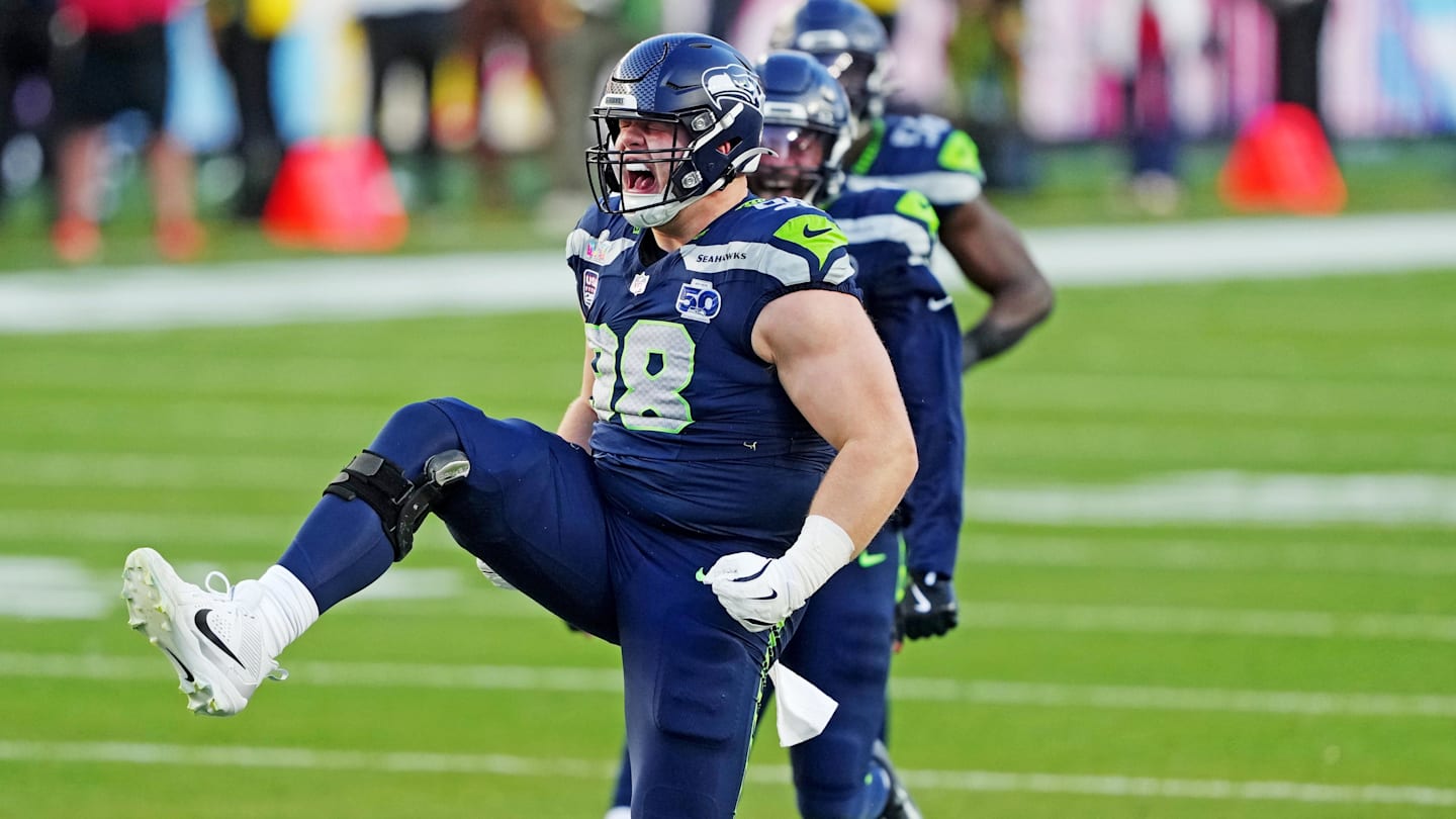 Seahawks Rookie Rylie Mills Channeled Marshawn Lynch on His Super Bowl Sack