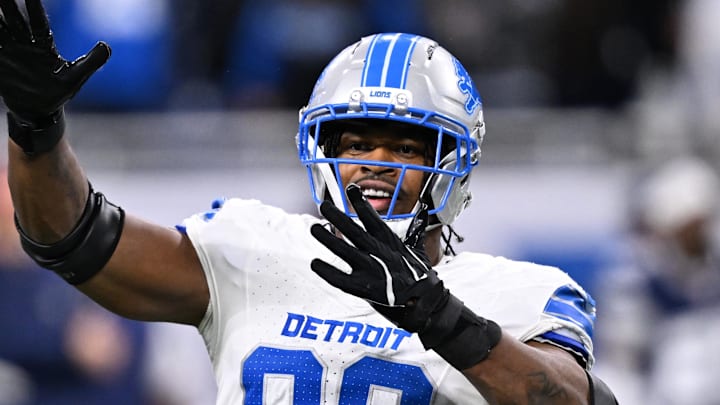 Detroit Lions linebacker Al-Quadin Muhammad (96).