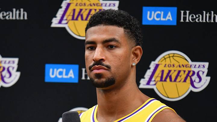 Sep 28, 2026; El Segundo, CA, USA; Los Angeles Lakers player Quentin Grimes (5) during media day at UCLA Health Training Center. Mandatory Credit: Gary A. Vasquez-Imagn Images Sep 28, 2026; El Segundo, CA, USA; Los Angeles Lakers player Quentin Grimes (5) during media day at UCLA Health Training Center. Mandatory Credit: Gary A. Vasquez-Imagn Images