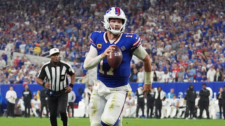 Josh Allen hurt the Lions with his arms and his legs in a 41–31 win. Josh Allen hurt the Lions with his arms and his legs in a 41–31 win.