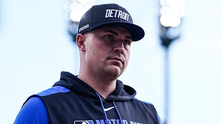 Detroit Tigers pitcher Tarik Skubal (29) walks into the dugout before the game against the Kansas City Royals at Comerica Park in Detroit on Friday, August 22, 2025. Detroit Tigers pitcher Tarik Skubal (29) walks into the dugout before the game against the Kansas City Royals at Comerica Park in Detroit on Friday, August 22, 2025.