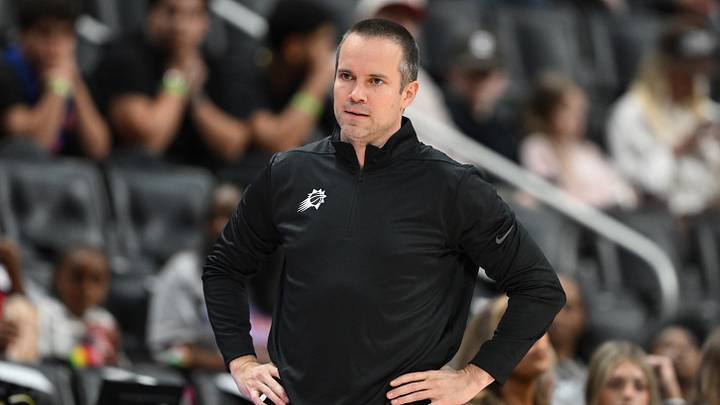 Oct 5, 2026; Detroit, Michigan, USA; Phoenix Suns head coach Jordan Ott watches from the sidelines as the Suns play the Detroit Pistons in the first quarter at Little Caesars Arena. Mandatory Credit: Lon Horwedel-Imagn Images Oct 5, 2026; Detroit, Michigan, USA; Phoenix Suns head coach Jordan Ott watches from the sidelines as the Suns play the Detroit Pistons in the first quarter at Little Caesars Arena. Mandatory Credit: Lon Horwedel-Imagn Images