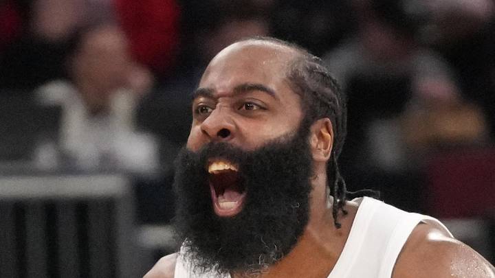 Mar 19, 2026; Chicago, Illinois, USA;  Cleveland Cavaliers guard James Harden (1) : David Banks-Imagn Images