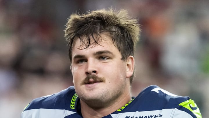 Seattle Seahawks guard Grey Zabel against the Arizona Cardinals.