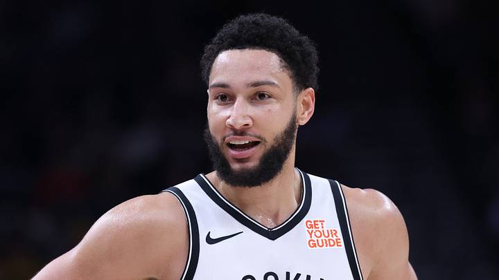Jan 12, 2025; Salt Lake City, Utah, USA; Brooklyn Nets guard Ben Simmons (10) reacts to a play against the Utah Jazz during the third quarter at Delta Center. Mandatory Credit: Rob Gray-Imagn Images Jan 12, 2025; Salt Lake City, Utah, USA; Brooklyn Nets guard Ben Simmons (10) reacts to a play against the Utah Jazz during the third quarter at Delta Center. Mandatory Credit: Rob Gray-Imagn Images