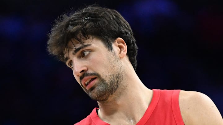 Portland Trail Blazers forward Deni Avdija talks with referee referee Scott Foster. Portland Trail Blazers forward Deni Avdija talks with referee referee Scott Foster.