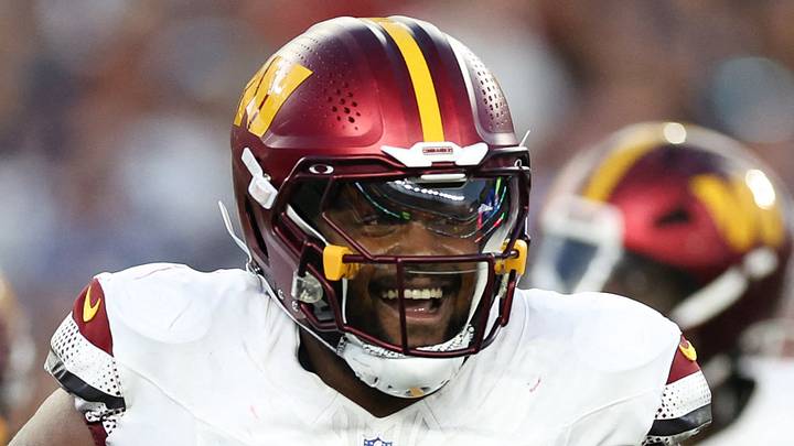 Washington Commanders defensive lineman Johnny Newton Washington Commanders defensive lineman Johnny Newton