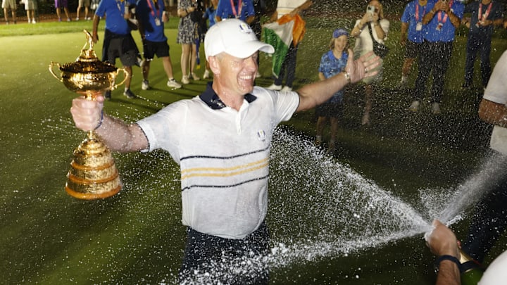 Luke Donald celebrated last year at Bethpage after captaining a second consecutive Ryder Cup winner, and will try for a three-peat next year.