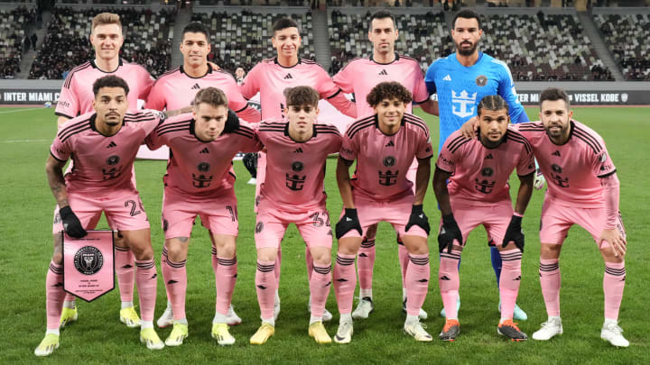 El once titular del Inter Miami contra el Vissel Kobe. El once titular del Inter Miami contra el Vissel Kobe.