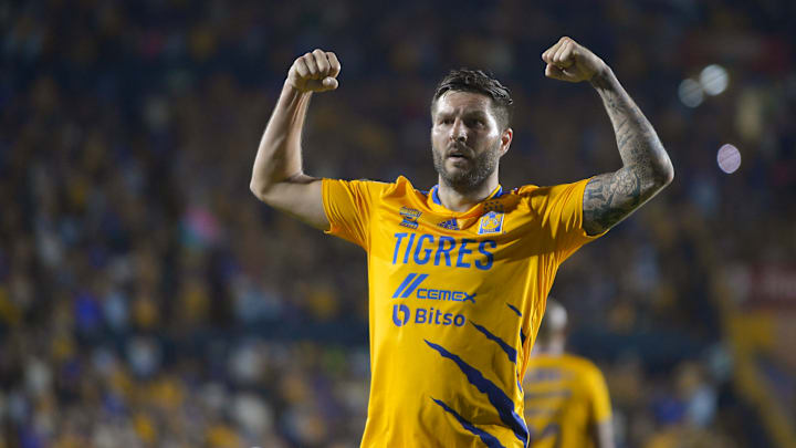 André-Pierre Gignac sous les couleurs des Tigres. 