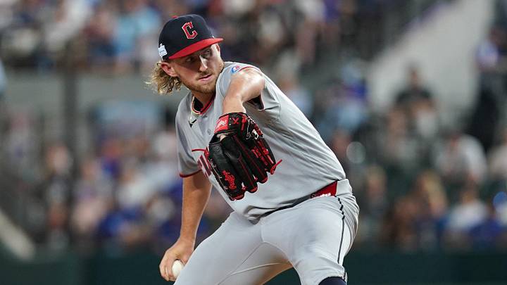 Jun 6, 2026; Arlington, Texas, USA; Cleveland Guardians starting pitcher Tanner Bibee (28) pitches in the second inning against the Texas Rangers at Globe Life Field. Mandatory Credit: Dustin Safranek-Imagn Images Jun 6, 2026; Arlington, Texas, USA; Cleveland Guardians starting pitcher Tanner Bibee (28) pitches in the second inning against the Texas Rangers at Globe Life Field. Mandatory Credit: Dustin Safranek-Imagn Images