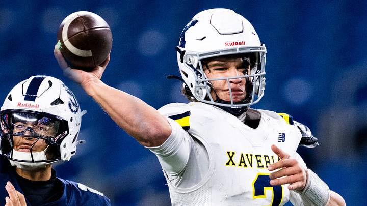 St. John's Prep's Chris Vargas, left, and Xaverian's Will Wood are two of Massachusetts' top high school quarterbacks. Vargas is committed to Ohio State; Wood to Penn State. St. John's Prep's Chris Vargas, left, and Xaverian's Will Wood are two of Massachusetts' top high school quarterbacks. Vargas is committed to Ohio State; Wood to Penn State.