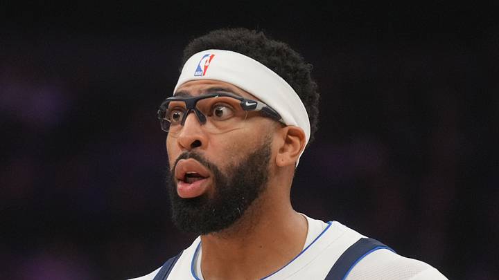 Dallas Mavericks forward Anthony Davis (3) reacts after being fouled against the Sacramento Kings in the first quarter at the Golden 1 Center on Jan 6, 2026. Dallas Mavericks forward Anthony Davis (3) reacts after being fouled against the Sacramento Kings in the first quarter at the Golden 1 Center on Jan 6, 2026.