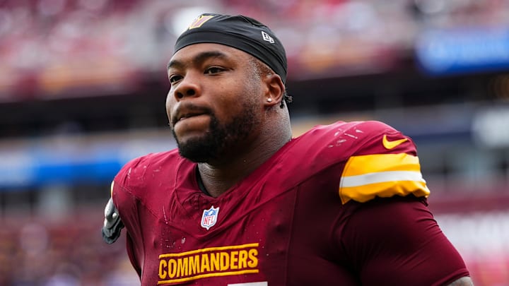 Washington Commanders defensive tackle Daron Payne Washington Commanders defensive tackle Daron Payne