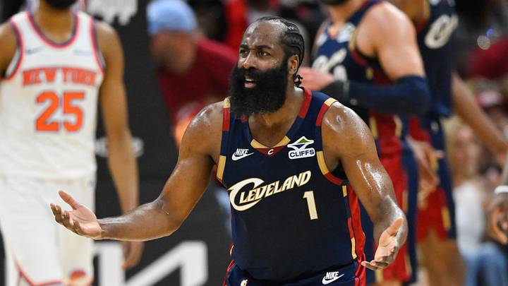 Cleveland Cavaliers guard James Harden (1) 