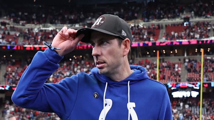 Indianapolis Colts head coach Shane Steichen on the field