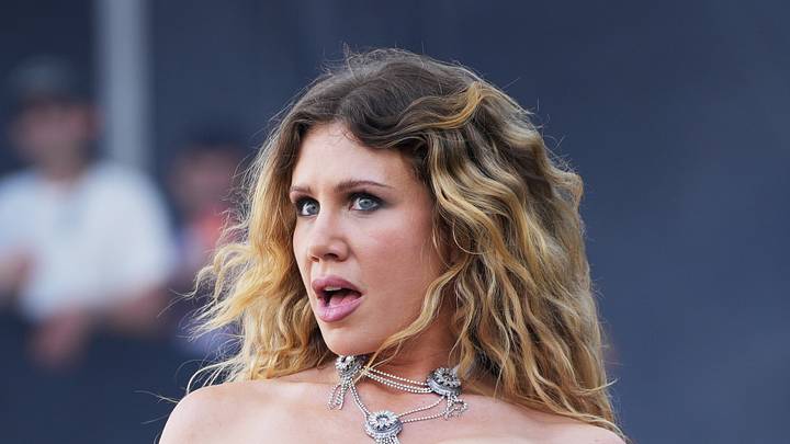 Slayyyter performs at 2026 Governors Ball Music Festival