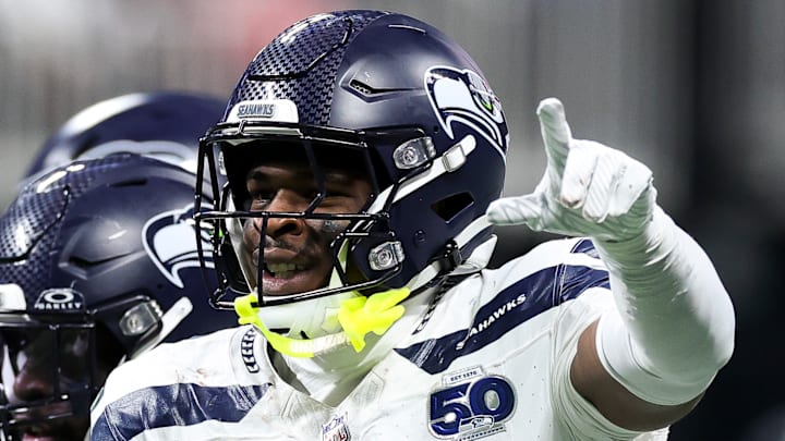 Nick Emmanwori of the Seattle Seahawks celebrates