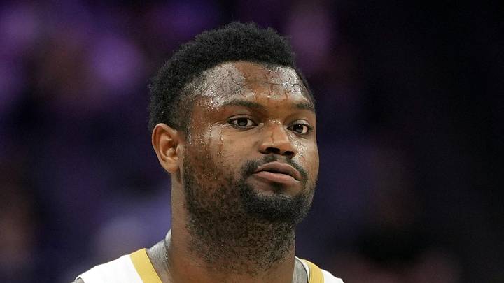 Apr 3, 2026; Sacramento, California, USA; New Orleans Pelicans forward Zion Williamson (1) during the fourth quarter against the Sacramento Kings at Golden 1 Center. Mandatory Credit: Darren Yamashita-Imagn Images