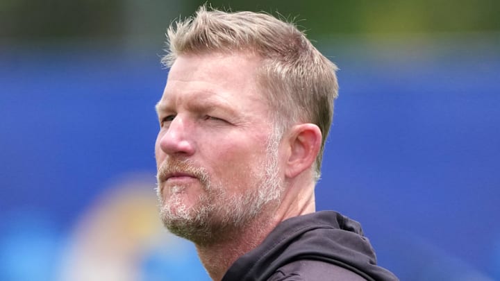 Los Angeles Rams general manager Les Snead. Mandatory Credit: Kirby Lee-Imagn Images