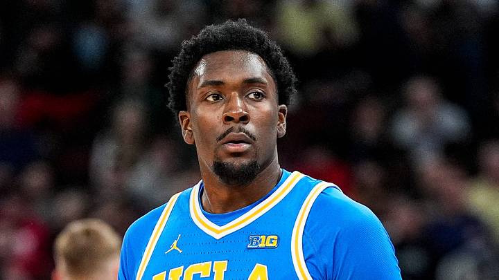 UCLA center Xavier Booker (1) looks on before a play against Michigan State during the first half of Big Ten tournament quarterfinal at United Center in Chicago on Friday, March 13, 2026. UCLA center Xavier Booker (1) looks on before a play against Michigan State during the first half of Big Ten tournament quarterfinal at United Center in Chicago on Friday, March 13, 2026.