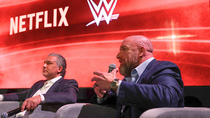 Triple H discussing the WWE Premiere on Netflix January 6