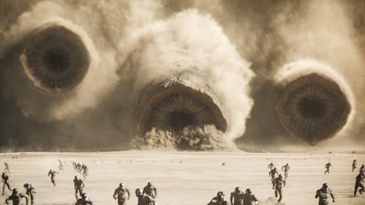 A scene from Warner Bros. Pictures and Legendary Pictures’ action adventure “DUNE: PART TWO,” a Warner Bros. Pictures release. Photo Credit: Courtesy Warner Bros. Pictures © 2023 Warner Bros. Entertainment Inc. All Rights Reserved.