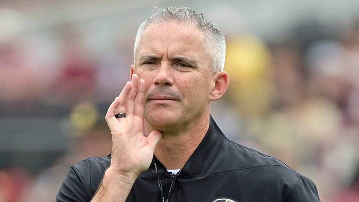 Aug 30, 2025; Tallahassee, Florida, USA; Florida State Seminoles head coach Mike Norvell during warmups before the game between the Florida State Seminoles and the Alabama Crimson Tide at Doak S. Campbell Stadium. Mandatory Credit: Melina Myers-Imagn Images Aug 30, 2025; Tallahassee, Florida, USA; Florida State Seminoles head coach Mike Norvell during warmups before the game between the Florida State Seminoles and the Alabama Crimson Tide at Doak S. Campbell Stadium. Mandatory Credit: Melina Myers-Imagn Images