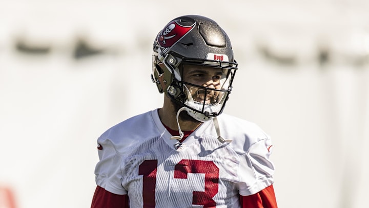 Tampa Bay Buccaneers wide receiver Mike Evans during NFL football practice.