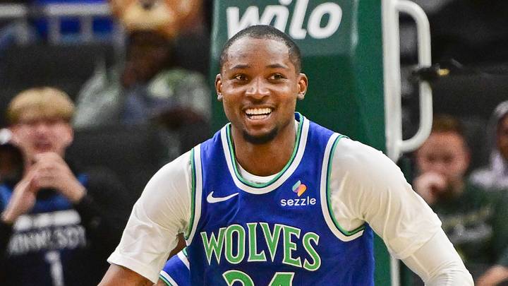Minnesota Timberwolves forward Jonathan Kuminga Mandatory Credit: Benny Sieu-Imagn Images