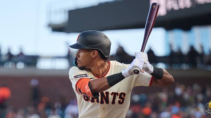 San Francisco Giants designated hitter Scott Bandura (91) bats in his MLB debut at Oracle Park. Credit: Robert Edwards-Imagn Images San Francisco Giants designated hitter Scott Bandura (91) bats in his MLB debut at Oracle Park. Credit: Robert Edwards-Imagn Images