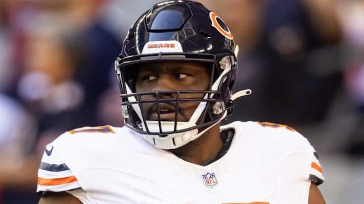 Nov 3, 2024; Glendale, Arizona, USA; Chicago Bears defensive tackle Andrew Billings (97) against the Arizona Cardinals at State Farm Stadium. Nov 3, 2024; Glendale, Arizona, USA; Chicago Bears defensive tackle Andrew Billings (97) against the Arizona Cardinals at State Farm Stadium.