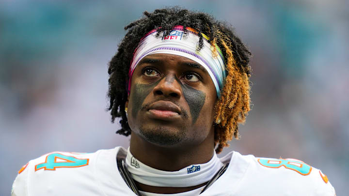 Miami Dolphins receiver Tahj Washington