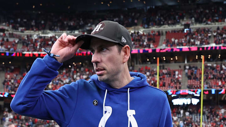 Indianapolis Colts head coach Shane Steichen on the field