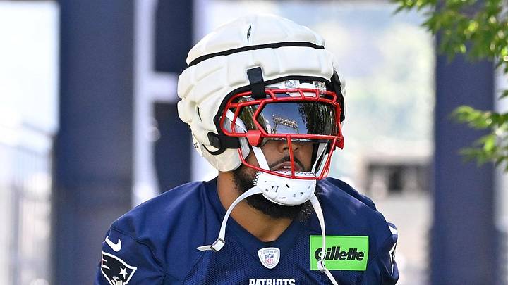Jul 23, 2025; Foxborough, MA, USA; New England Patriots linebacker Harold Landry III (2) walks to the practice fields for training camp at Gillette Stadium. Mandatory Credit: Eric Canha-Imagn Images Jul 23, 2025; Foxborough, MA, USA; New England Patriots linebacker Harold Landry III (2) walks to the practice fields for training camp at Gillette Stadium. Mandatory Credit: Eric Canha-Imagn Images