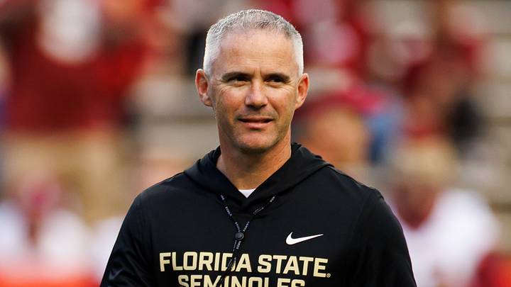 Nov 29, 2025; Gainesville, Florida, USA; Florida State Seminoles head coach Mike Norvell walks on the field before a game against the Florida Gators at Ben Hill Griffin Stadium. Mandatory Credit: Matt Pendleton-Imagn Images Nov 29, 2025; Gainesville, Florida, USA; Florida State Seminoles head coach Mike Norvell walks on the field before a game against the Florida Gators at Ben Hill Griffin Stadium. Mandatory Credit: Matt Pendleton-Imagn Images