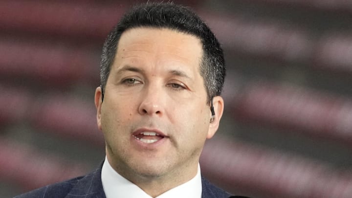 Adam Schefter. Mandatory Credit: Kirby Lee-Imagn Images
