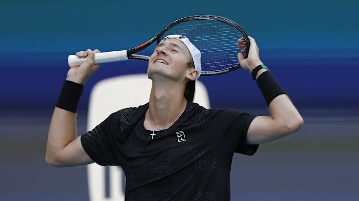 Sebastian Korda upset Carlos Alcaraz at the 2026 Miami Open. Sebastian Korda upset Carlos Alcaraz at the 2026 Miami Open.