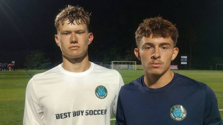 Combine Academy soccer players Nojus Zilinskas and Dominic Sanchez helped the squad to a draw with Northwood School.