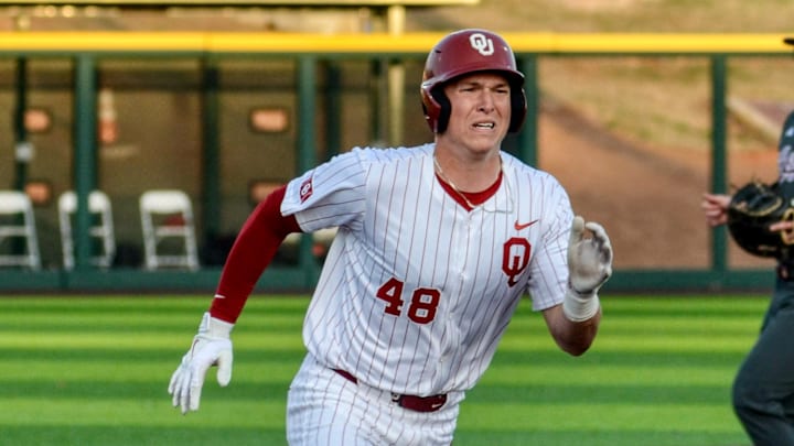 Oklahoma infielder Deiten Lachance Oklahoma infielder Deiten Lachance
